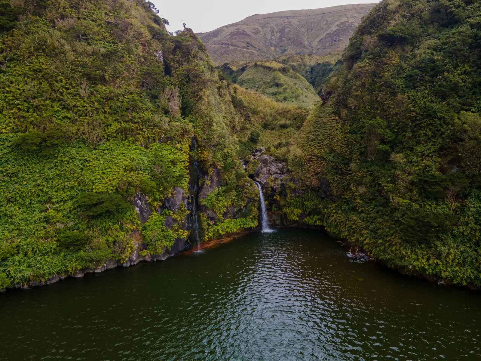waterfall-lake